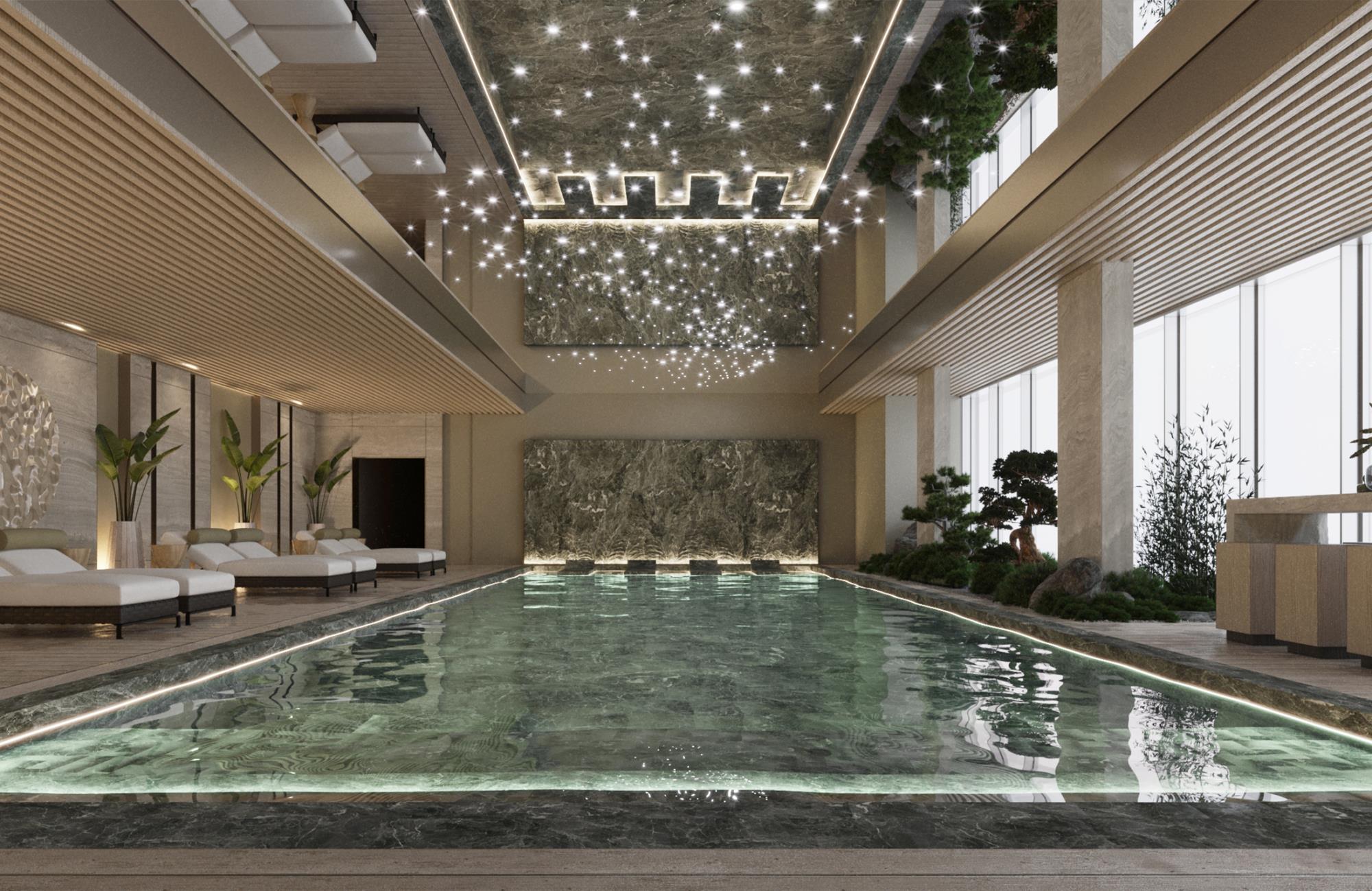 Swissotel Kapalı Havuz Proje Tasarımı